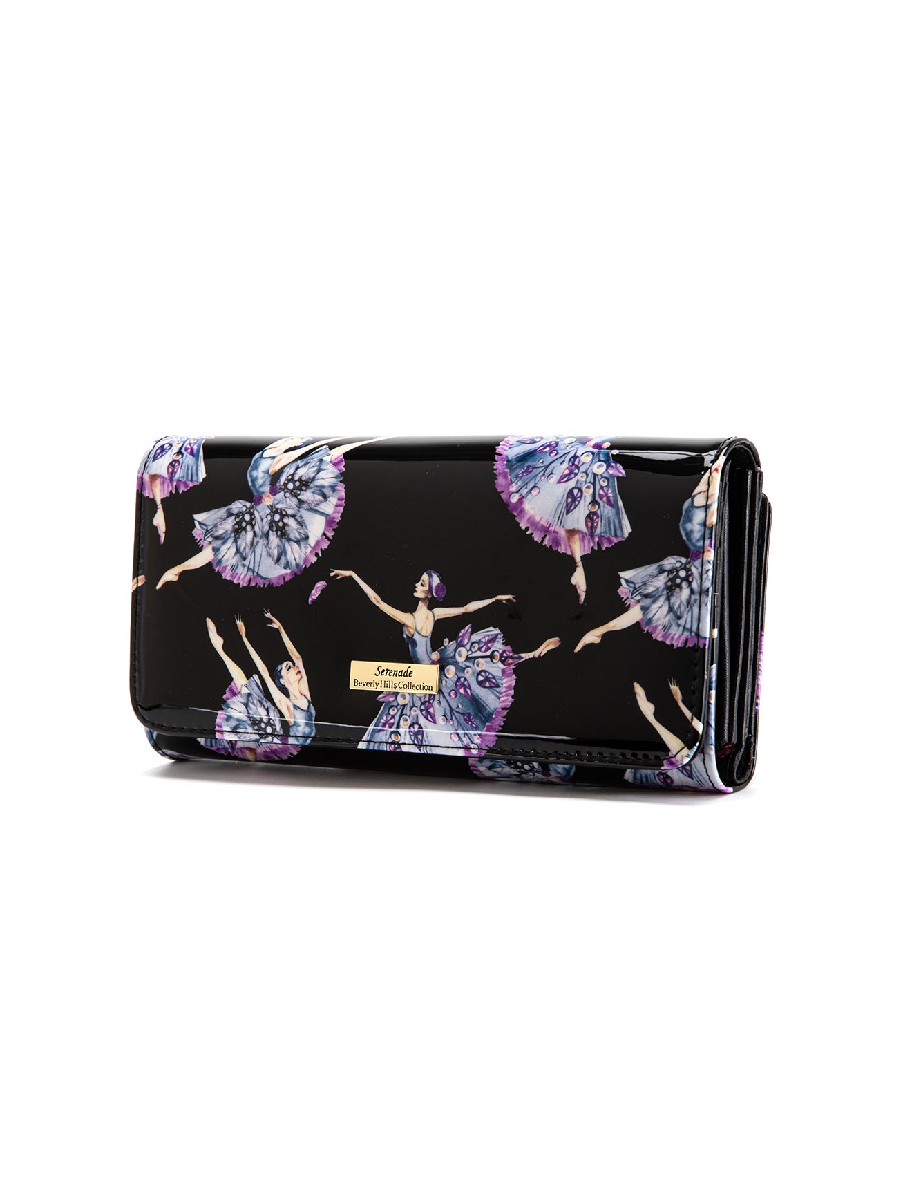 BALLERINA LARGE  PATENT LEATHER WALLET WITH RFID- WSF4801