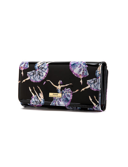 BALLERINA LARGE  PATENT LEATHER WALLET WITH RFID- WSF4801