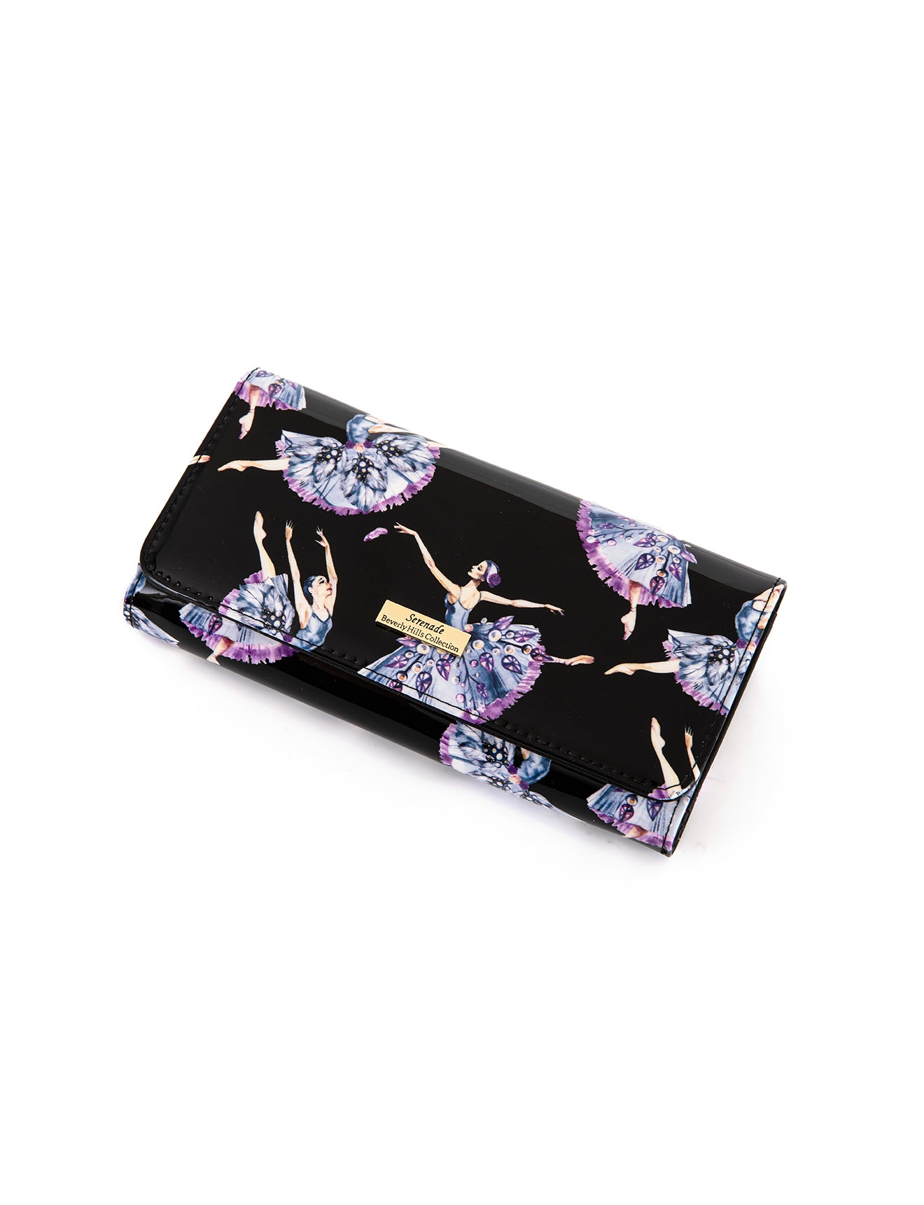 BALLERINA LARGE  PATENT LEATHER WALLET WITH RFID- WSF4801