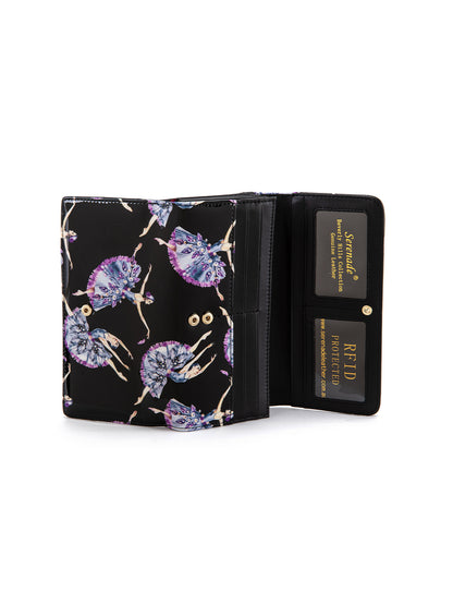 BALLERINA LARGE  PATENT LEATHER WALLET WITH RFID- WSF4801
