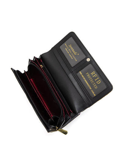 BALLERINA LARGE  PATENT LEATHER WALLET WITH RFID- WSF4801