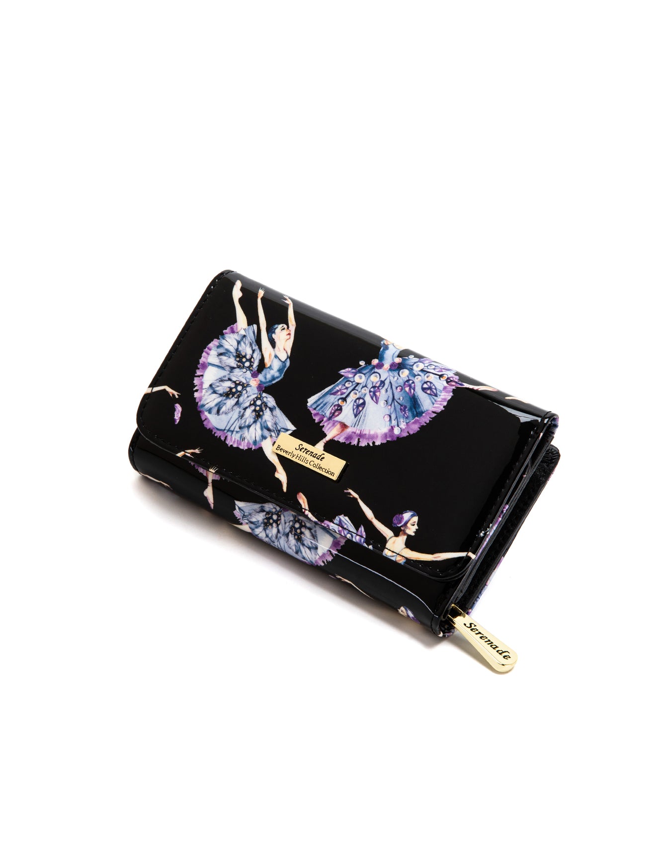 BALLERINA MEDIUM PATENT LEATHER WALLET WITH RFID- WSF4802