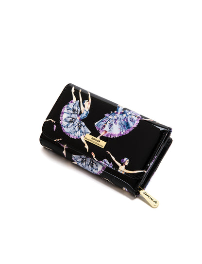 BALLERINA MEDIUM PATENT LEATHER WALLET WITH RFID- WSF4802