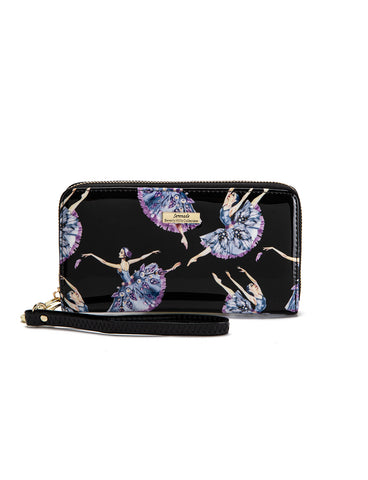 BALLERINA AROUND LEATHER RFID WALLET- WSF4816- NEW IN