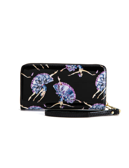 BALLERINA AROUND LEATHER RFID WALLET- WSF4816
