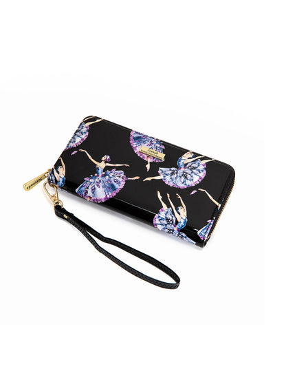 BALLERINA AROUND LEATHER RFID WALLET- WSF4816