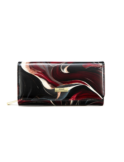 NEBULA LARGE  PATENT LEATHER WALLET WITH RFID- WSF4901- NEW IN