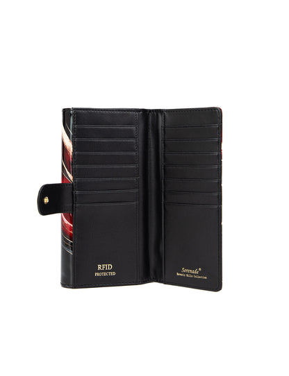 NEBULA LARGE  PATENT LEATHER WALLET WITH RFID- WSF4901- NEW IN