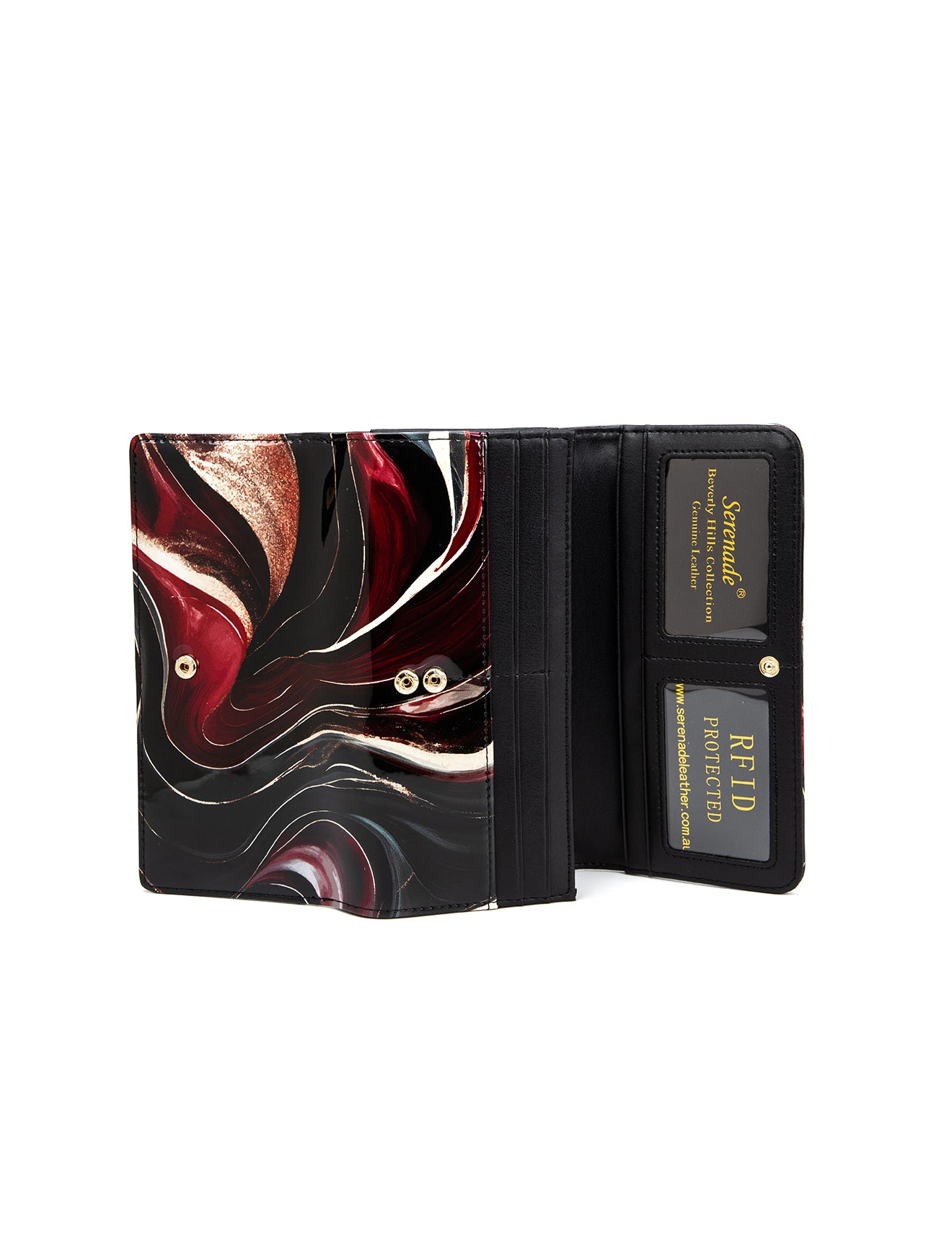 NEBULA LARGE  PATENT LEATHER WALLET WITH RFID- WSF4901- NEW IN