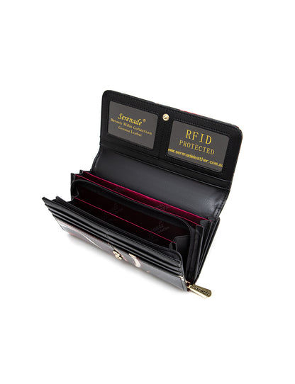 NEBULA LARGE  PATENT LEATHER WALLET WITH RFID- WSF4901- NEW IN