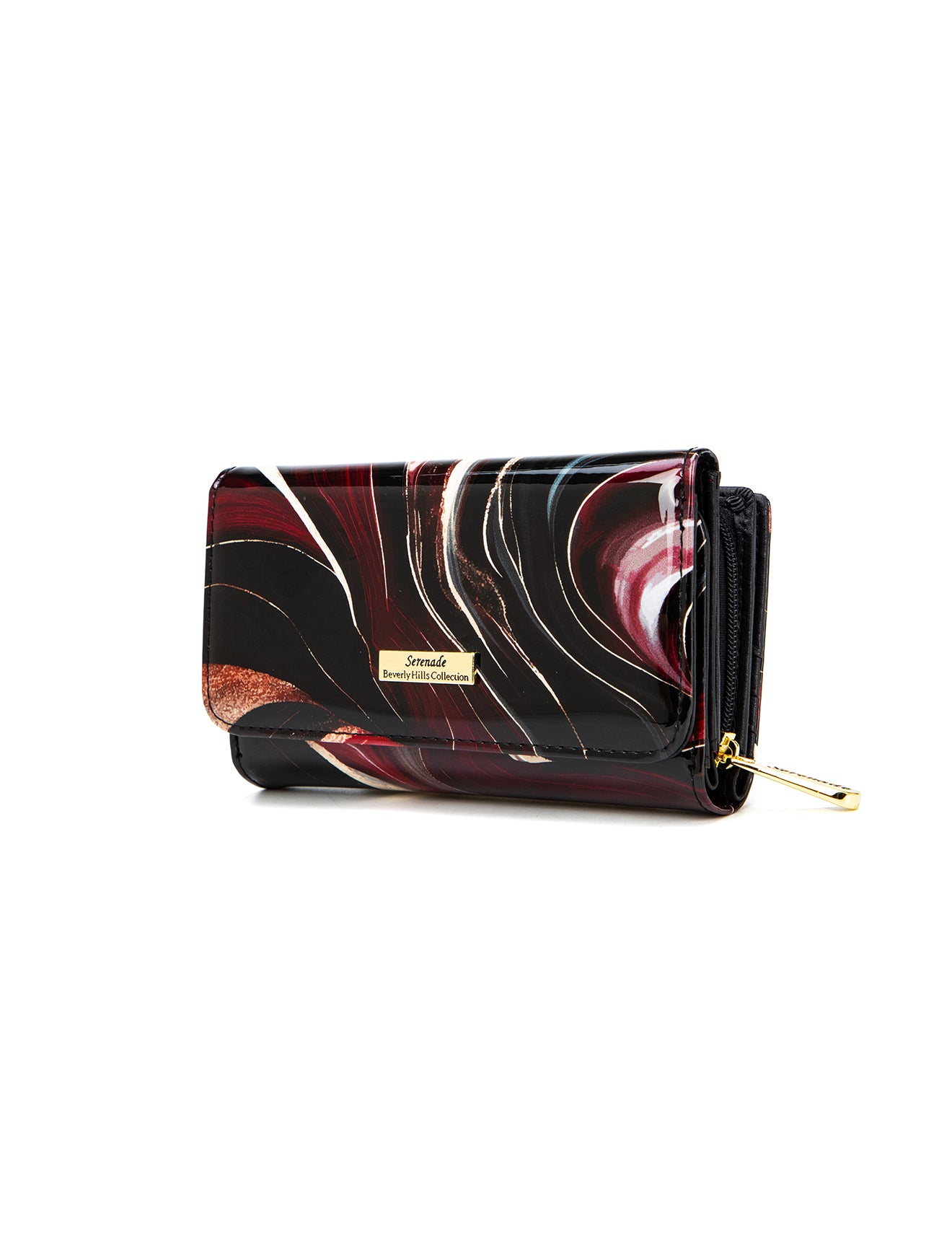 NEBULA MEDIUM PATENT LEATHER WALLET WITH RFID- WSF4902- NEW IN