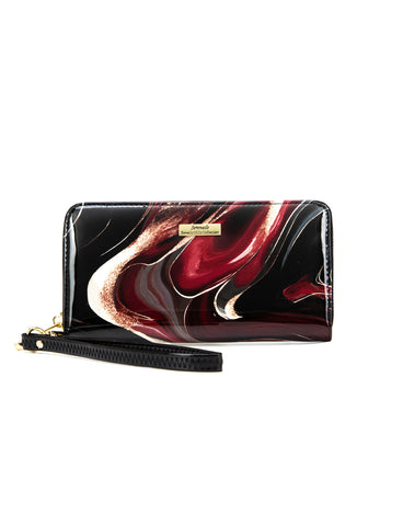 NEBULA ZIP AROUND LEATHER RFID WALLET- WSF4916- NEW IN