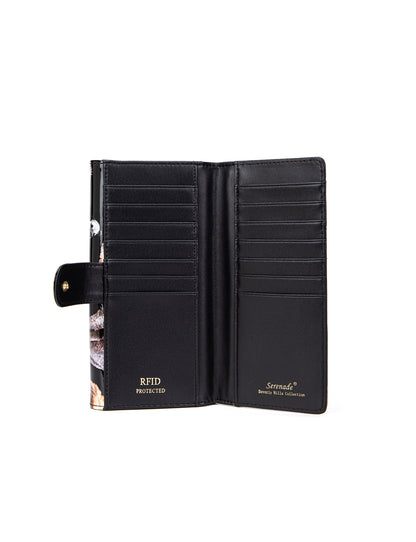 LETS PAWTY LARGE PATENT LEATHER WALLET WITH RFID- WSF5001- NEW IN