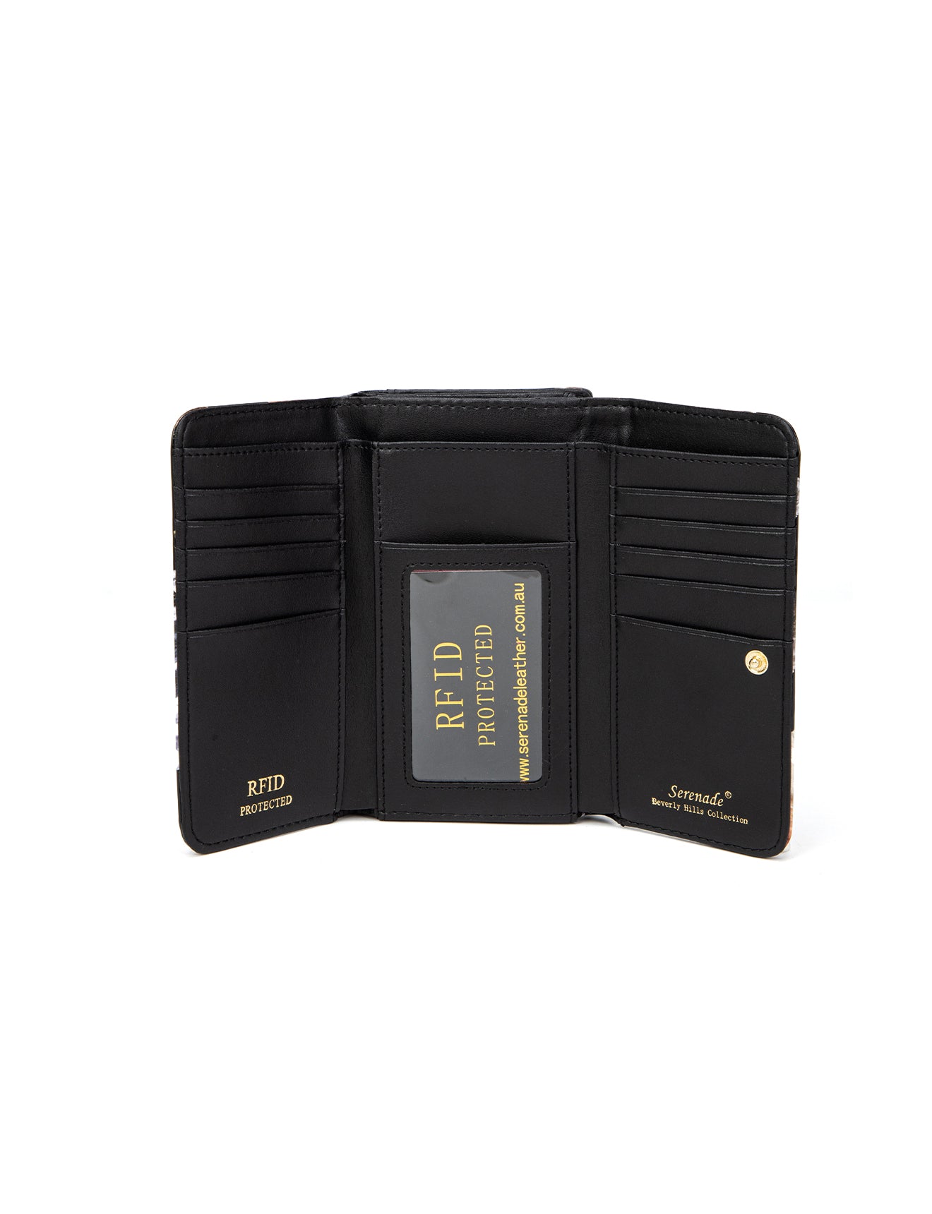 LETS PAWTY MEDIUM PATENT LEATHER WALLET WITH RFID- WSF5002- NEW IN