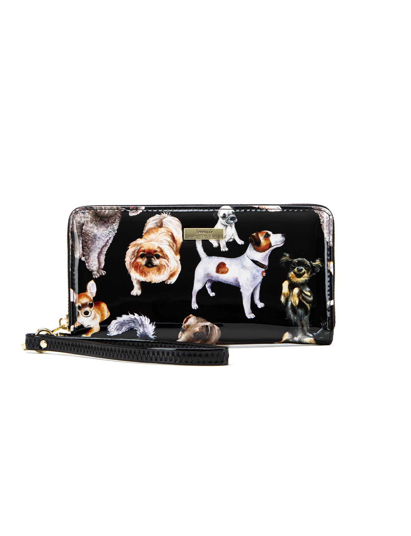 LETS PAWTY ZIP AROUND LEATHER RFID WALLET- WSF5016- NEW IN