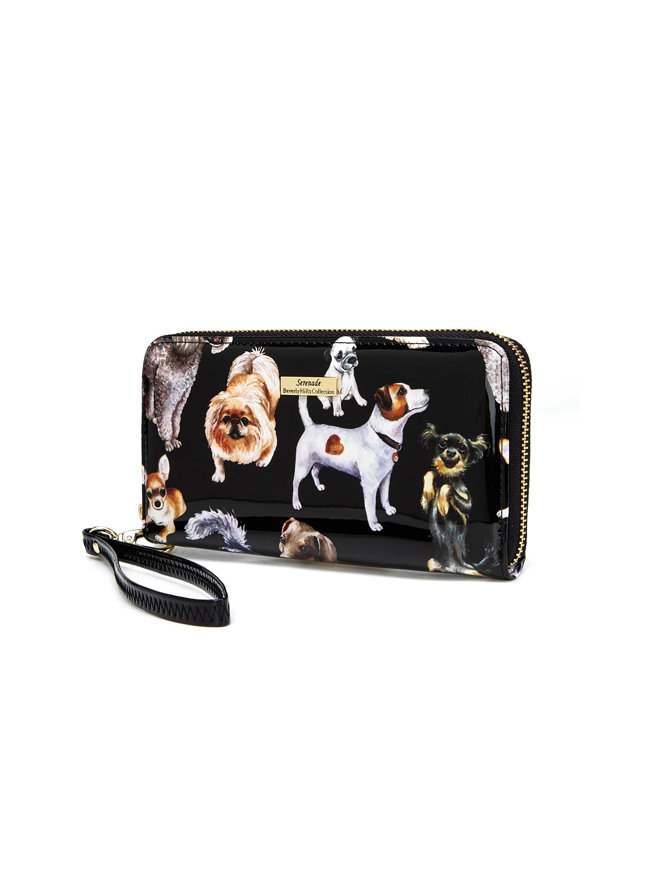 LETS PAWTY ZIP AROUND LEATHER RFID WALLET- WSF5016- NEW IN
