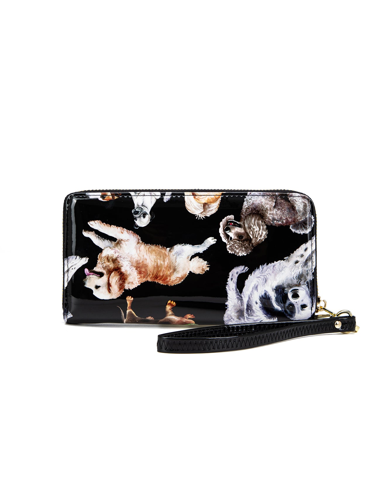 LETS PAWTY ZIP AROUND LEATHER RFID WALLET- WSF5016- NEW IN