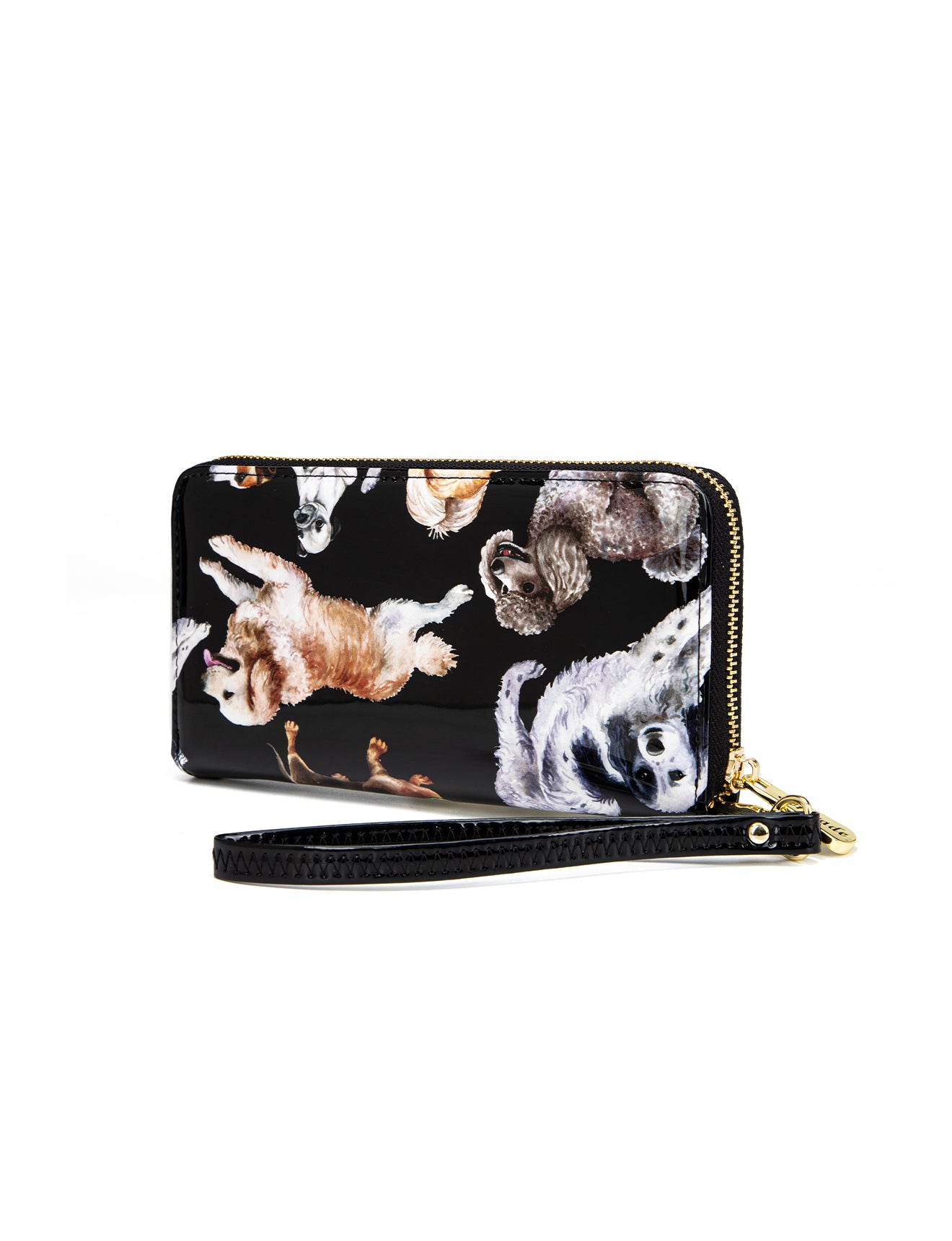 LETS PAWTY ZIP AROUND LEATHER RFID WALLET- WSF5016- NEW IN