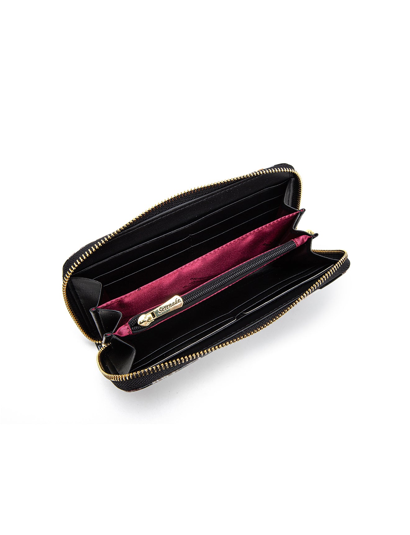 LETS PAWTY ZIP AROUND LEATHER RFID WALLET- WSF5016- NEW IN