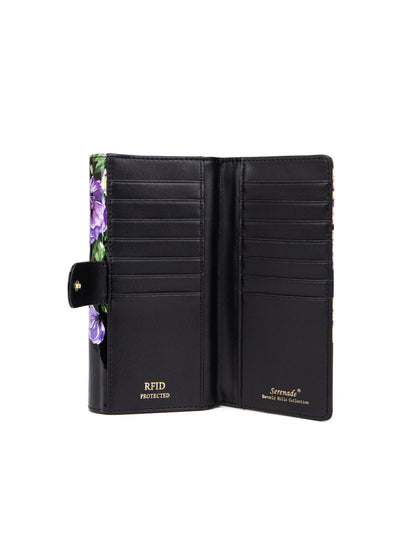 DIZZY LIZZY LARGE  PATENT LEATHER WALLET WITH RFID- WSF5101- NEW IN