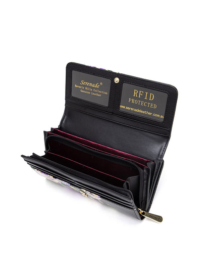 DIZZY LIZZY LARGE  PATENT LEATHER WALLET WITH RFID- WSF5101- NEW IN