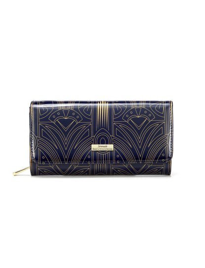 GATSBY LARGE  PATENT LEATHER WALLET WITH RFID- WSF5201- NEW IN