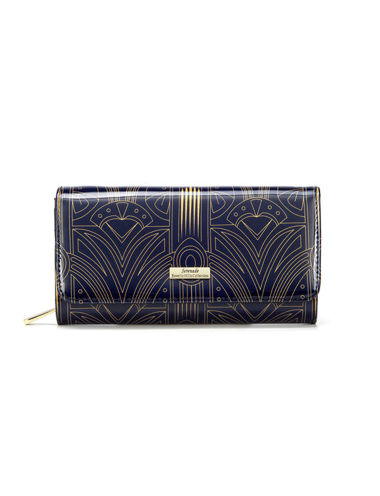 GATSBY LARGE  PATENT LEATHER WALLET WITH RFID- WSF5201- NEW IN