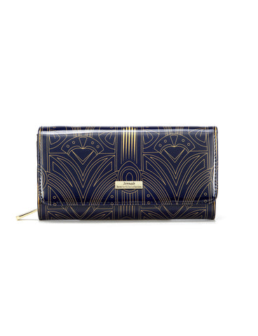 GATSBY LARGE  PATENT LEATHER WALLET WITH RFID- WSF5201- NEW IN