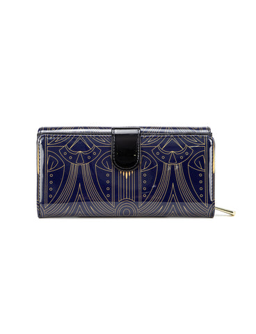 GATSBY LARGE  PATENT LEATHER WALLET WITH RFID- WSF5201- NEW IN