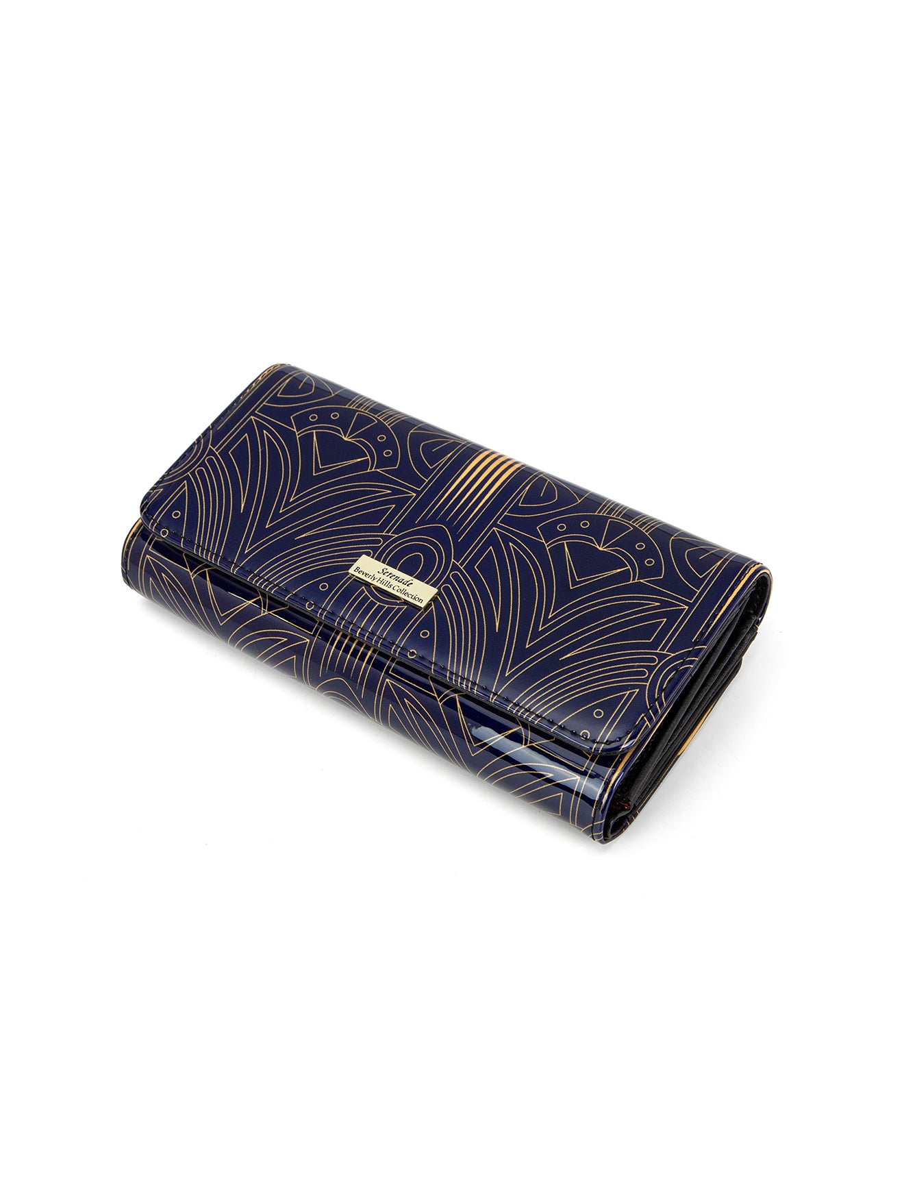 GATSBY LARGE  PATENT LEATHER WALLET WITH RFID- WSF5201- NEW IN