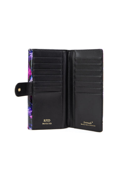 AMETHYST ROSE LARGE  PATENT LEATHER WALLET WITH RFID- WSF5301- NEW IN