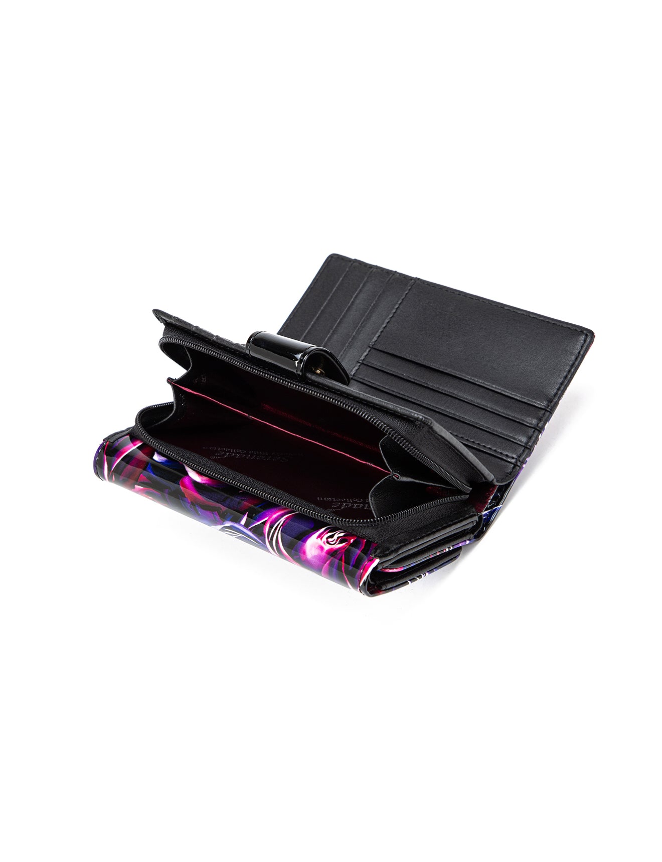 AMETHYST ROSE MEDIUM PATENT LEATHER WALLET WITH RFID- WSF5302- NEW IN