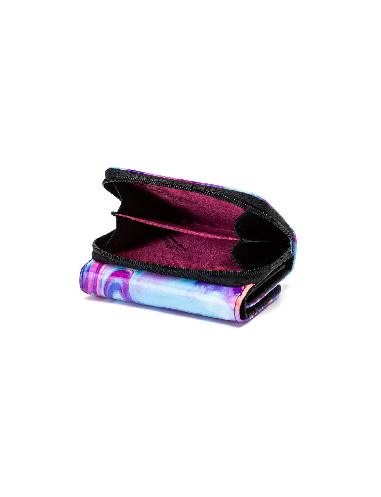 AURORA SMALL PATENT LEATHER WALLET WITH RFID - SPRING PASTELS