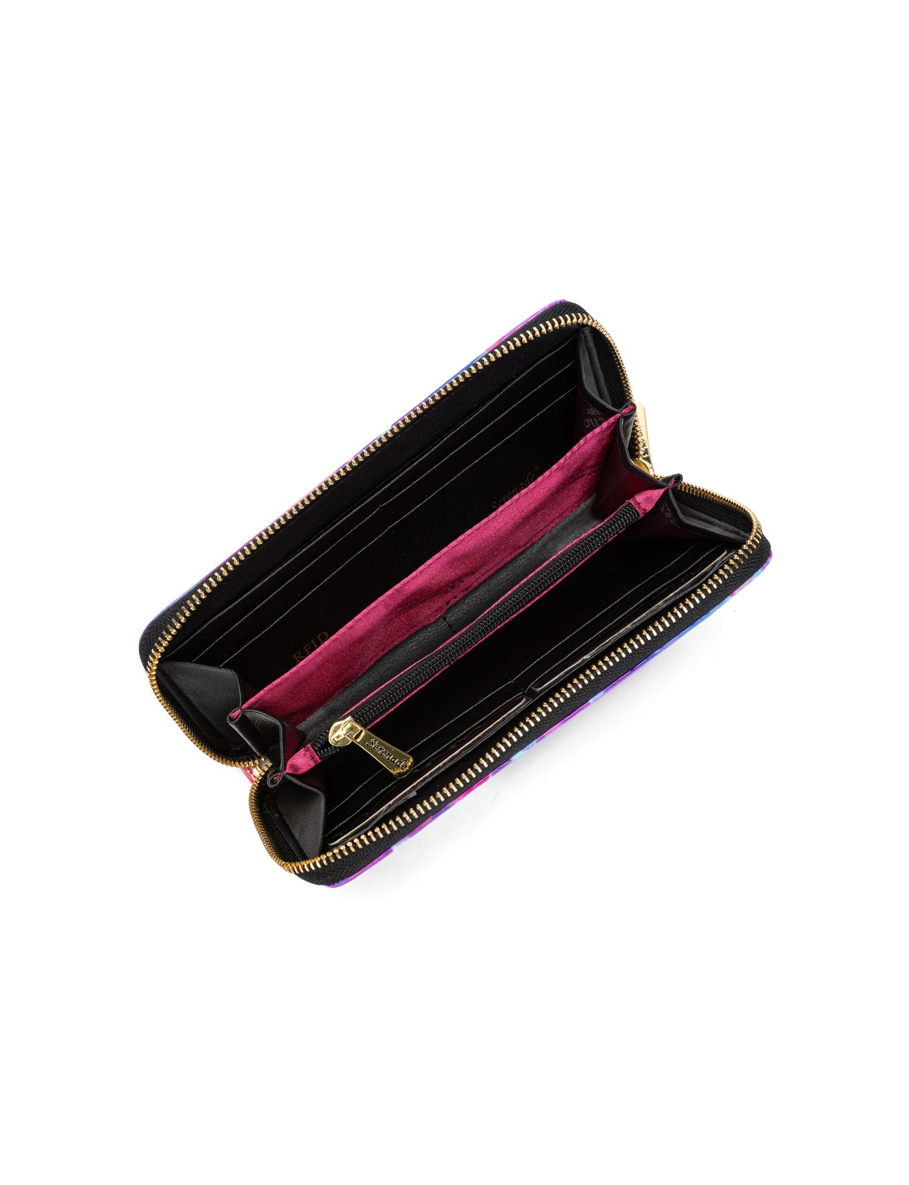 AURORA ZIP AROUND PATENT LEATHER WALLET WITH RFID - SPRING PASTELS