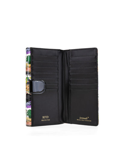 PARIS LARGE PATENT LEATHER WALLET WITH RFID WITH RFID - PARIS PRINT