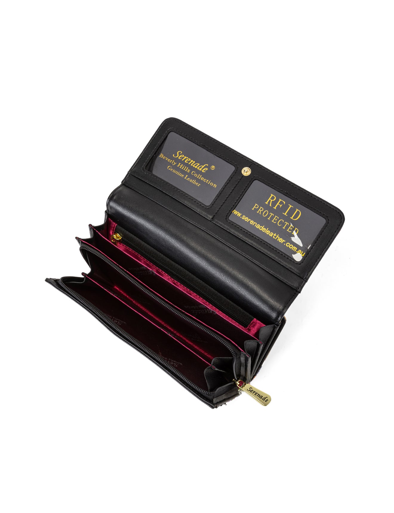 PARIS LARGE PATENT LEATHER WALLET WITH RFID WITH RFID - PARIS PRINT