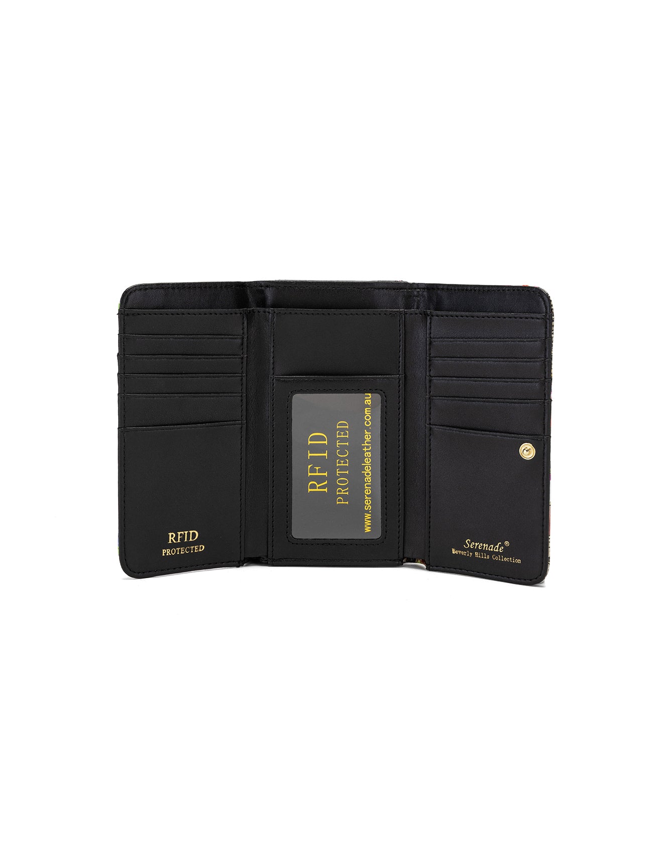 PARIS MEDIUM PATENT LEATHER WALLET WITH RFID WITH RFID - PARIS PRINT