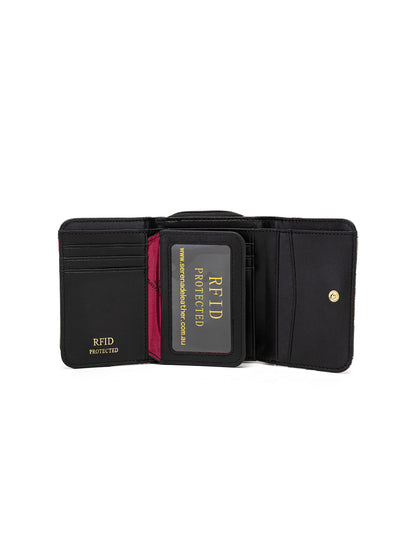 PARIS SMALL PATENT LEATHER WALLET WITH RFID WITH RFID - PARIS PRINT