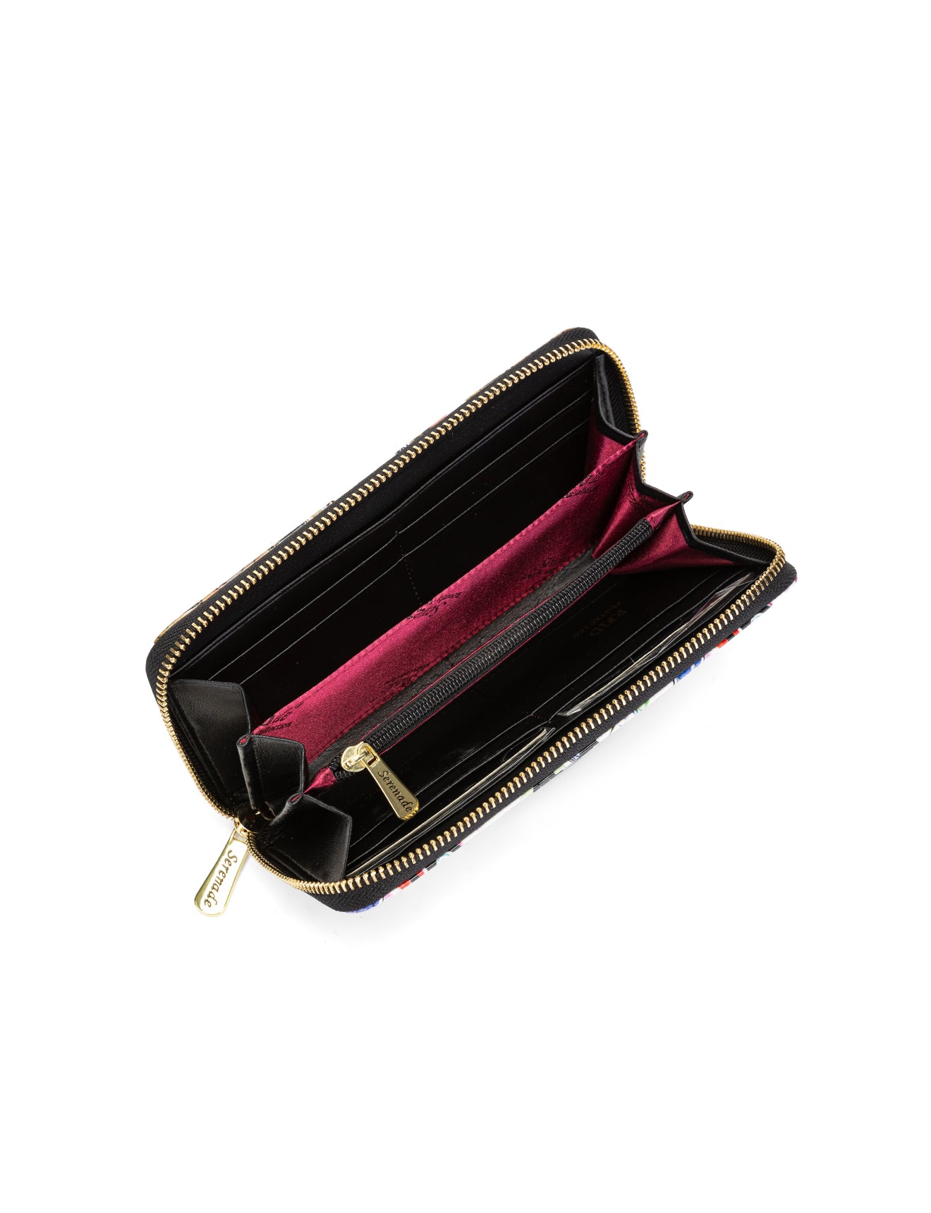 PARIS ZIP AROUND PATENT LEATHER WALLET WITH RFID WITH RFID - PARIS PRINT