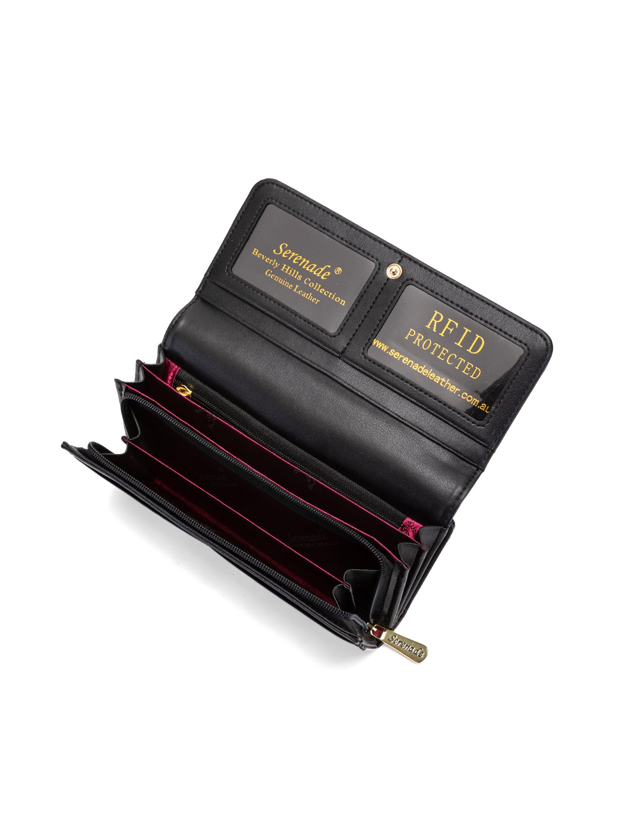 HUMMINGBIRD SINGS LARGE PATENT LEATHER WALLET WITH RFID - BIRD PRINT