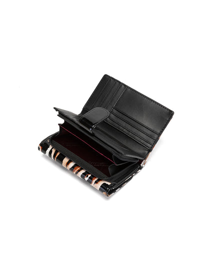COUGAR MEDIUM PATENT LEATHER WALLET WITH RFID - COUGAR PRINT