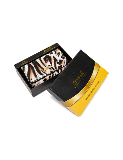 COUGAR MEDIUM PATENT LEATHER WALLET WITH RFID - COUGAR PRINT