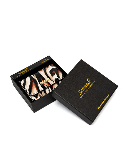 COUGAR SMALL PATENT LEATHER WALLET WITH RFID - COUGAR PRINT