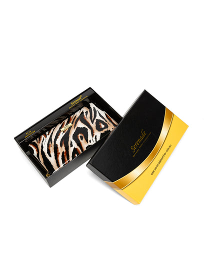 COUGAR ZIP AROUND PATENT LEATHER WALLET WITH RFID - COUGAR PRINT