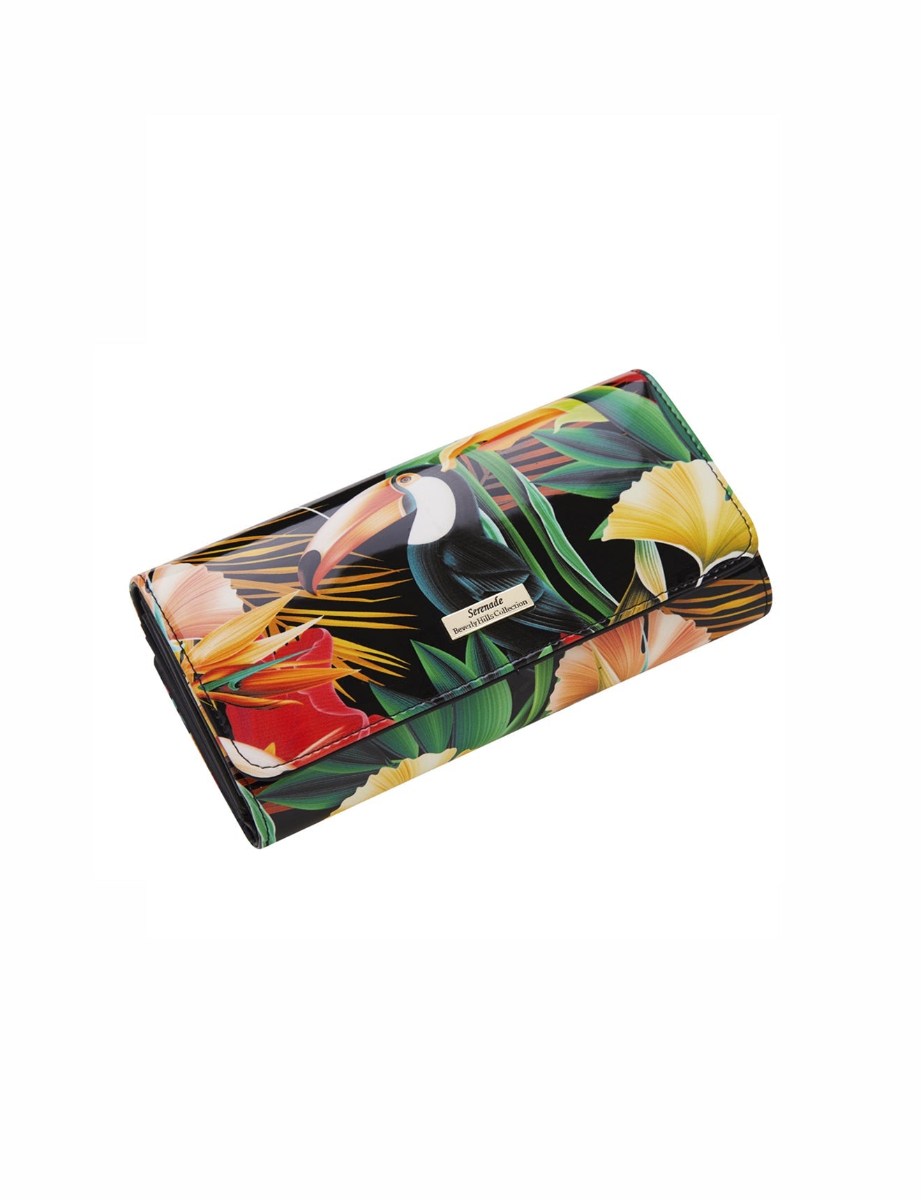 TOUCAN LGE RFID PATENT LEATHER WALLET- WSN3401-SALE