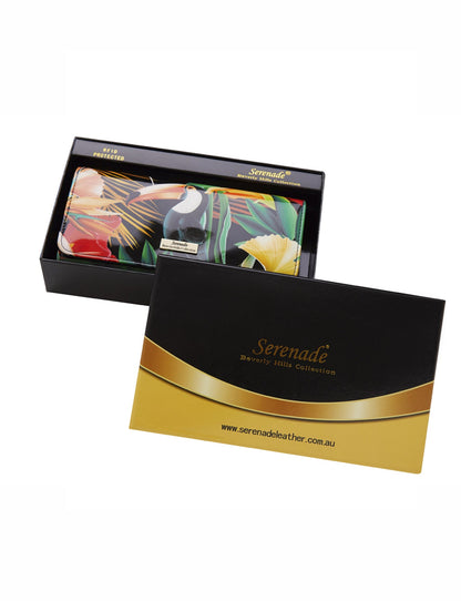 TOUCAN LGE RFID PATENT LEATHER WALLET- WSN3401-SALE