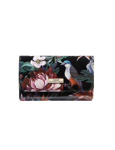 VINTAGE BIRD MEDIUM  PATENT LEATHER WALLET WITH RFID- WSN4102- SALE