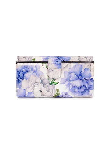 PEONY LARGE LEATHER RFID WALLET- WSN5201- SALE