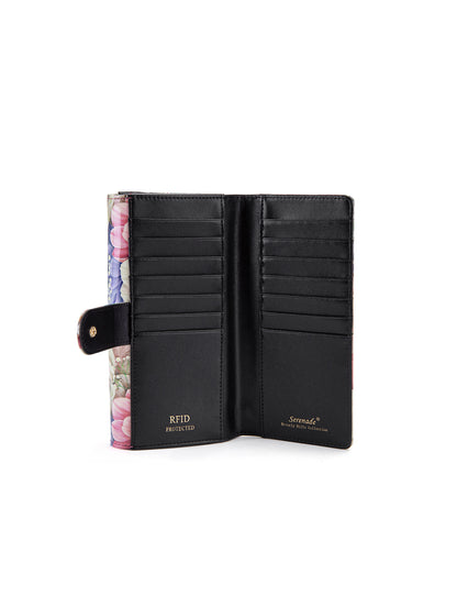 ANGELIQUE LARGE LEATHER RFID WALLET-WSN5701- *