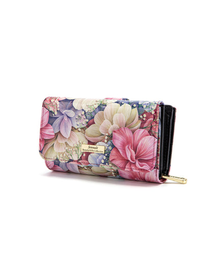 ANGELIQUE MED LEATHER RFID WALLET-WSN5702*